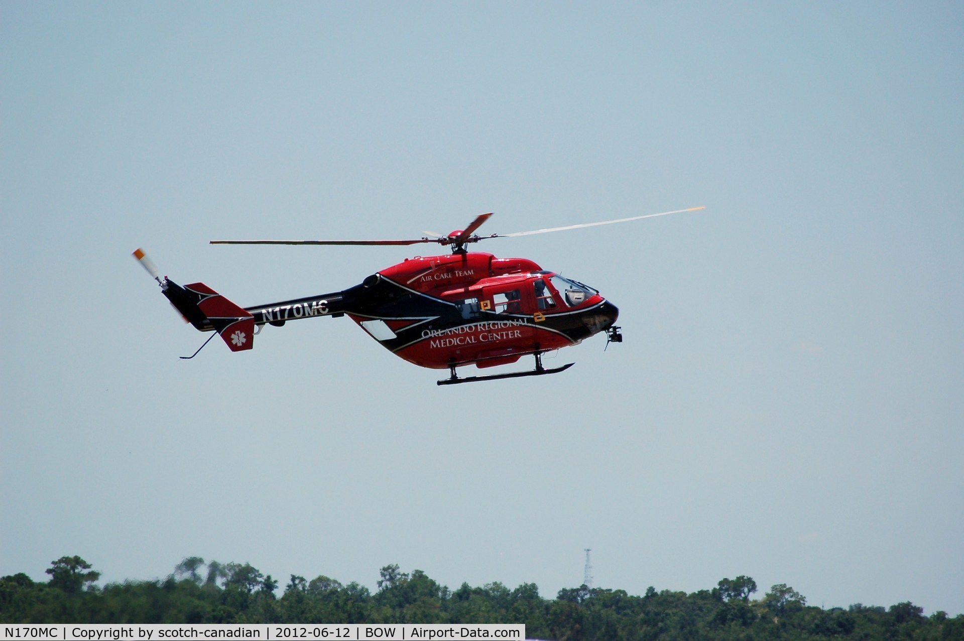N170MC, 1990 Eurocopter-Kawasaki BK-117B-1 C/N 7217, 1990 Messerschmitt BK 117 B-1 N170MC at Bartow Municipal Airport, Bartow, FL 