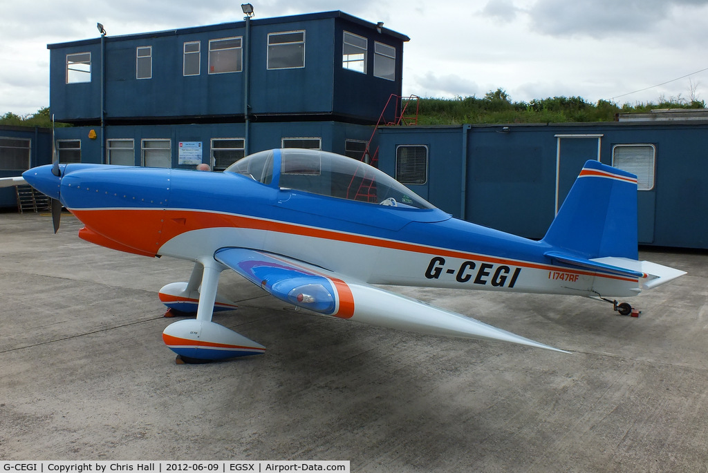 G-CEGI, 2003 Van's RV-8 C/N 81480, at the Air Britain flyin 2012