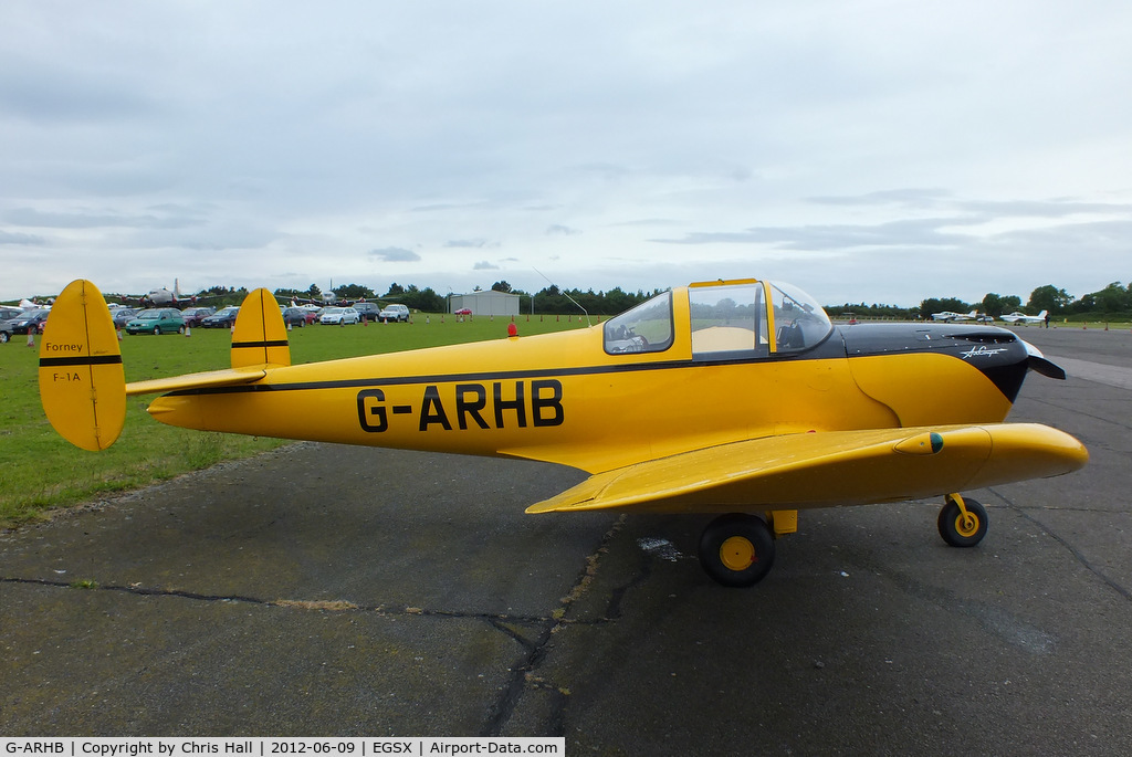 G-ARHB, 1960 Forney F-1A Aircoupe C/N 5733, at the Air Britain flyin 2012