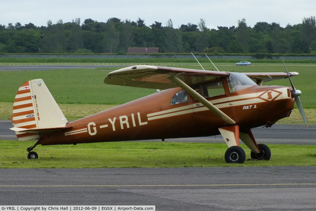 G-YRIL, 1948 Luscombe 8E Silvaire C/N 5945, at the Air Britain flyin 2012