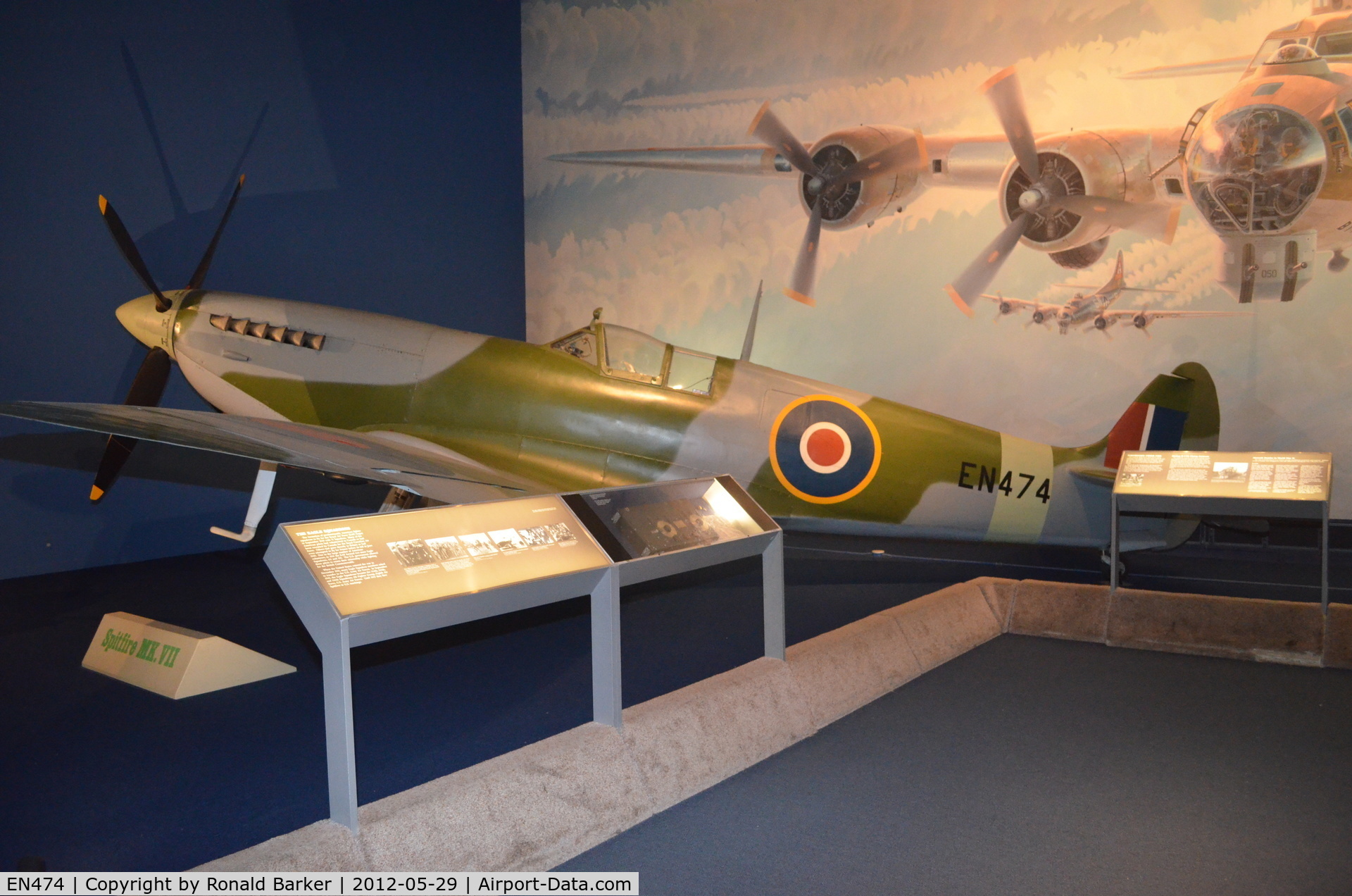 EN474, Supermarine 351 Spitfire HF.VIIc C/N 6S/171652, Air and Space Museum
