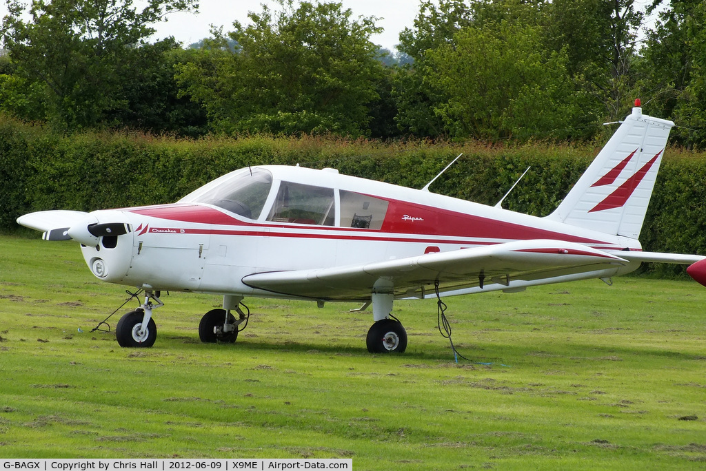 G-BAGX, 1967 Piper PA-28-140 Cherokee C/N 28-23633, privately owned