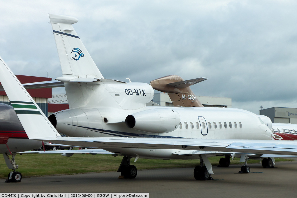 OD-MIK, 2007 Dassault Falcon 900DX C/N 610, Lebanese Falcon at Luton