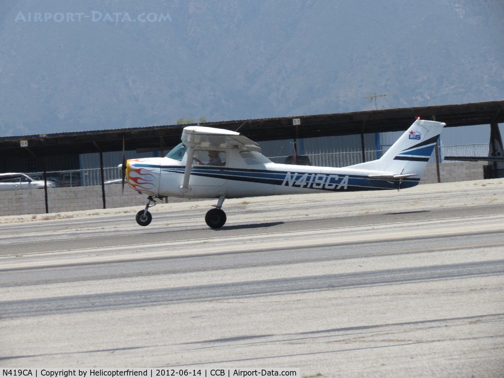N419CA, 1968 Cessna 150H C/N 15069273, Touching down for a touch & go