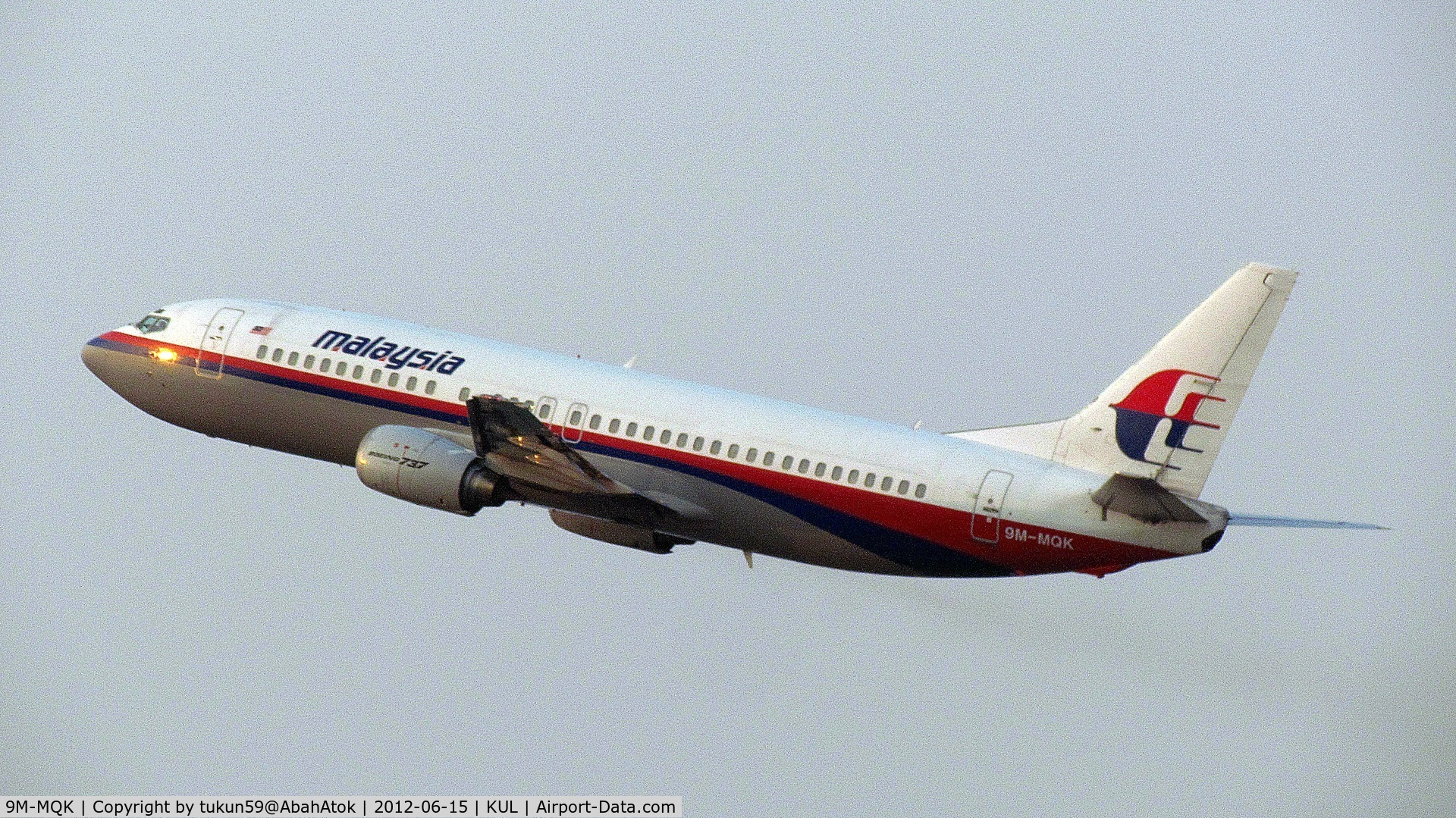 9M-MQK, Boeing 737-4H6 C/N 27384, Malaysia Airlines