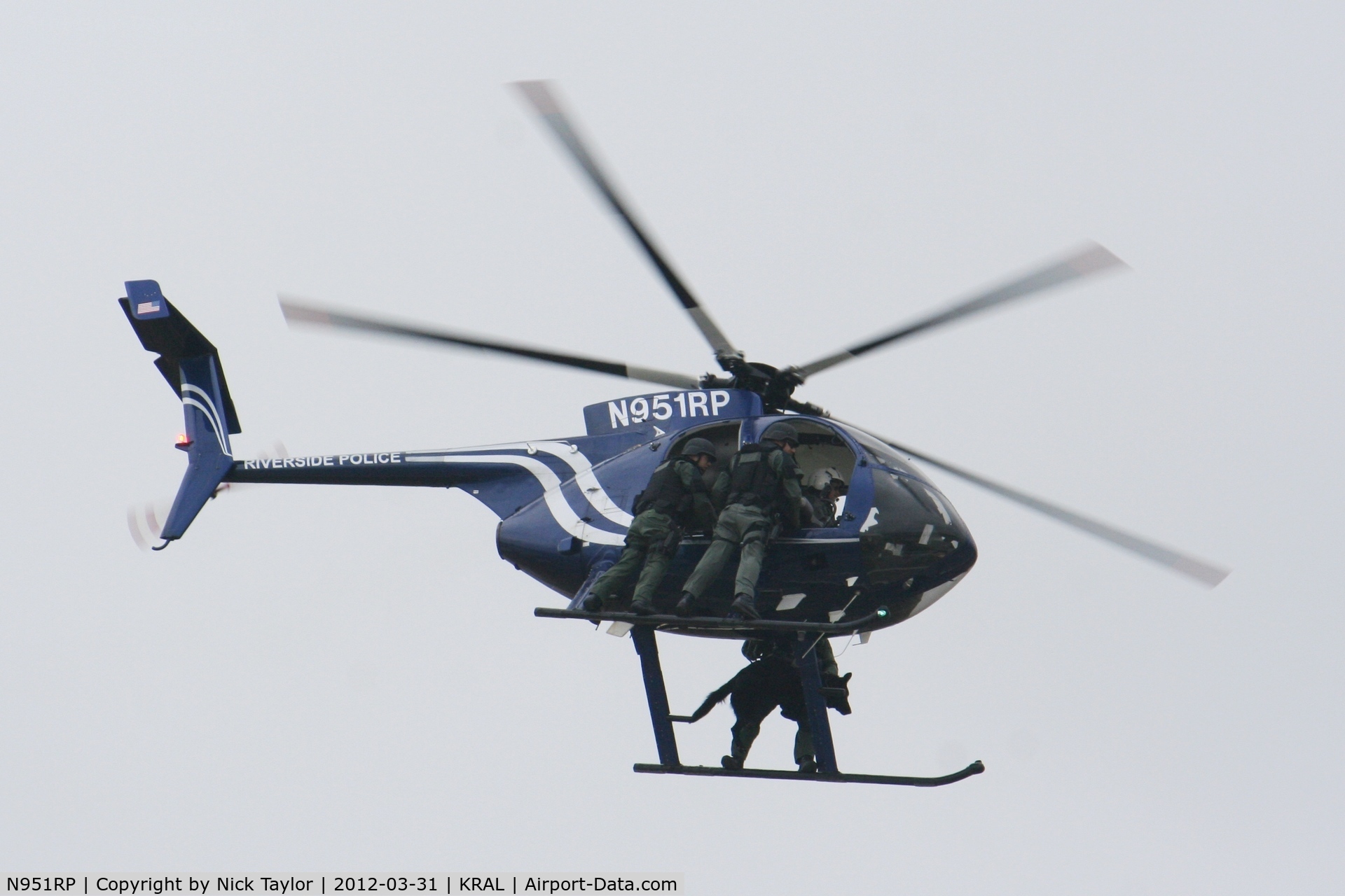 N951RP, 2008 MD Helicopters 369E C/N 0583E, Note the K9 on the opposite side