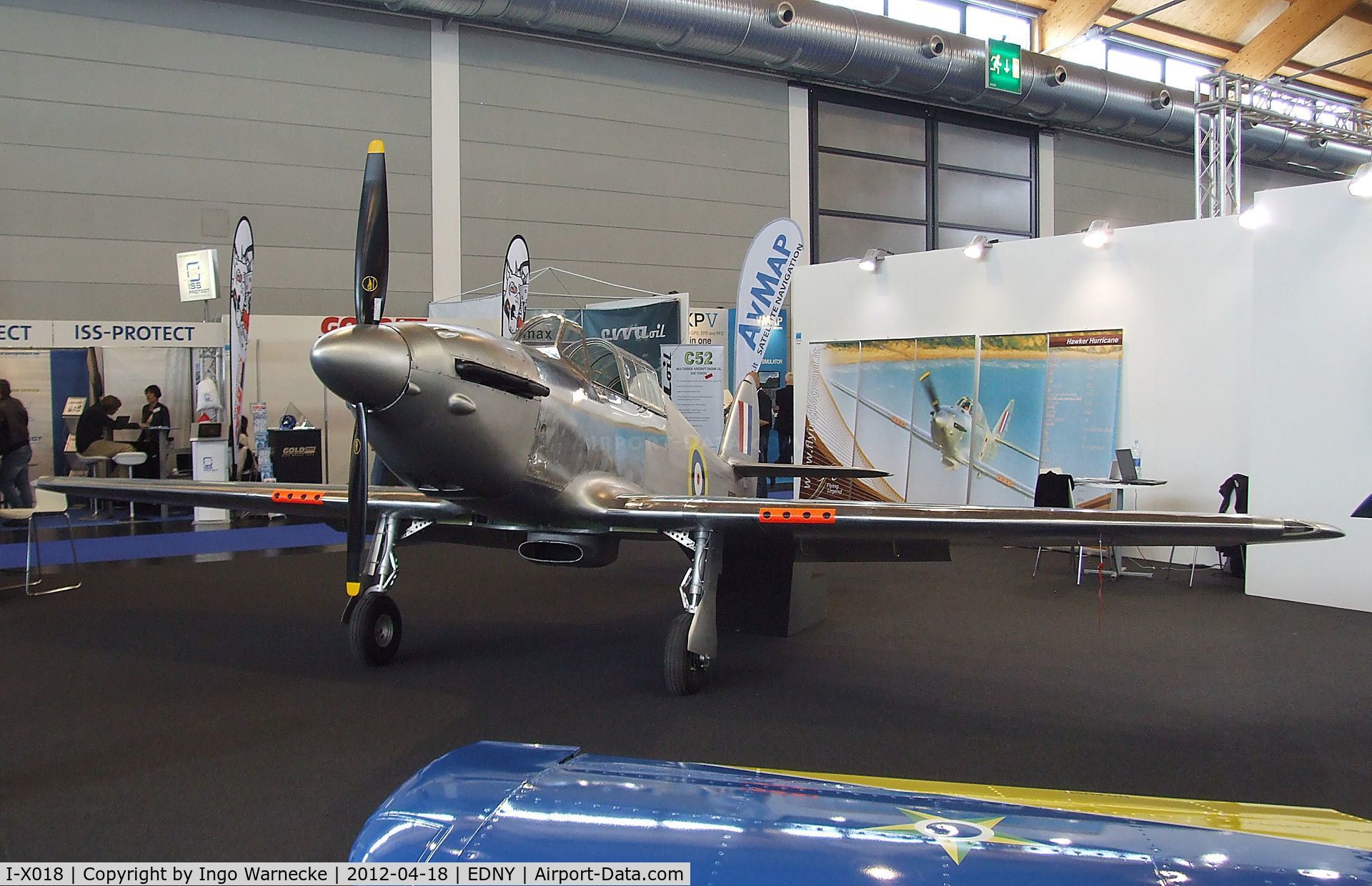 I-X018, Flying Legend Hurricane (replica) C/N Not found I-X018, Flying Legend Hurricane replica at the AERO 2012, Friedrichshafen