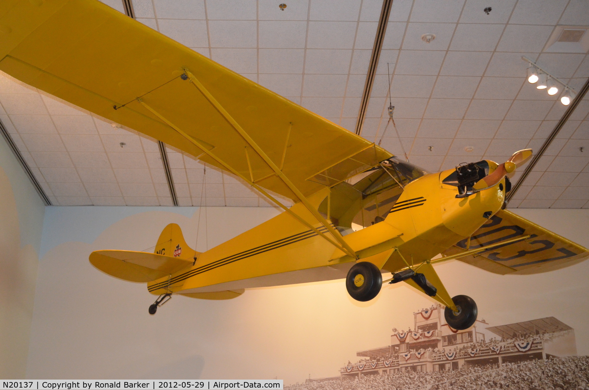 N20137, Piper J-2 C/N 1937, Air and Space Museum