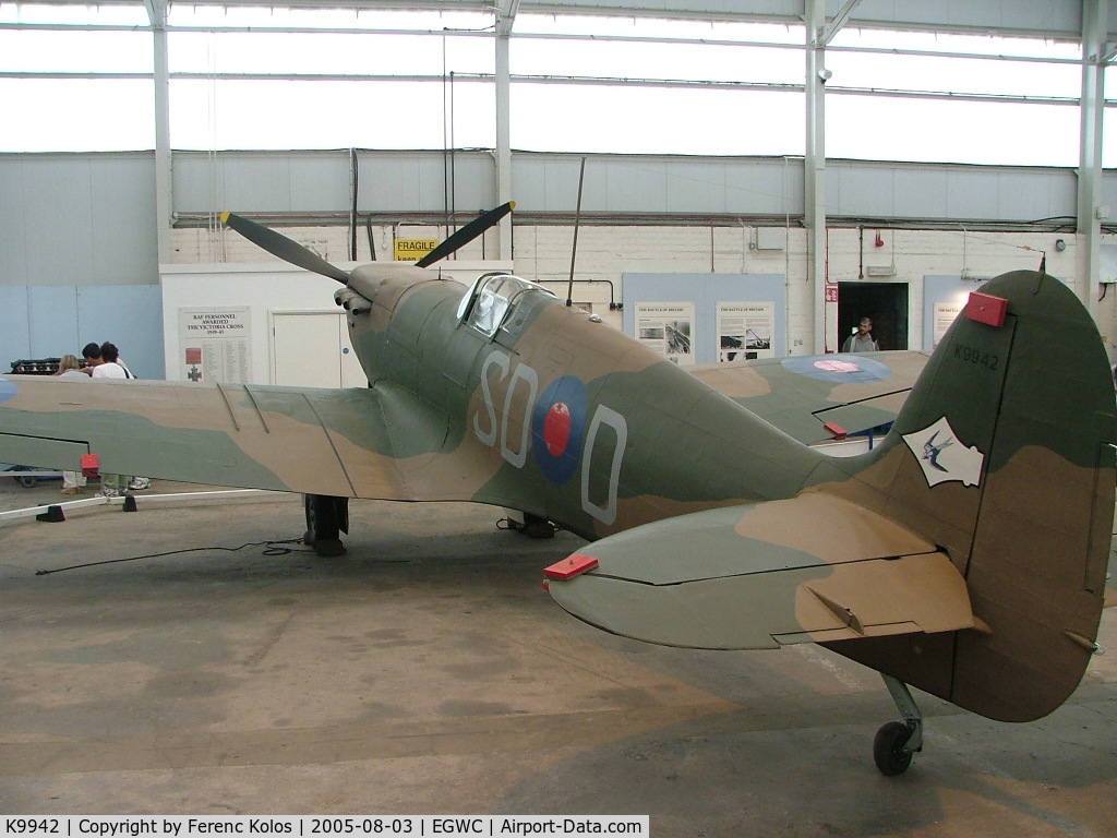 K9942, 1939 Supermarine Spitfire Mk IA C/N 6S/30225, Museum