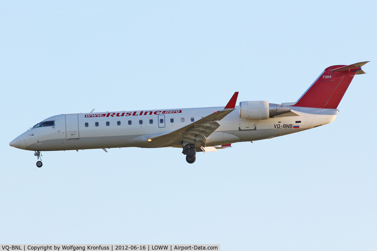 VQ-BNL, 1996 Canadair CRJ-100ER (CL-600-2B19) C/N 7106, Rusline