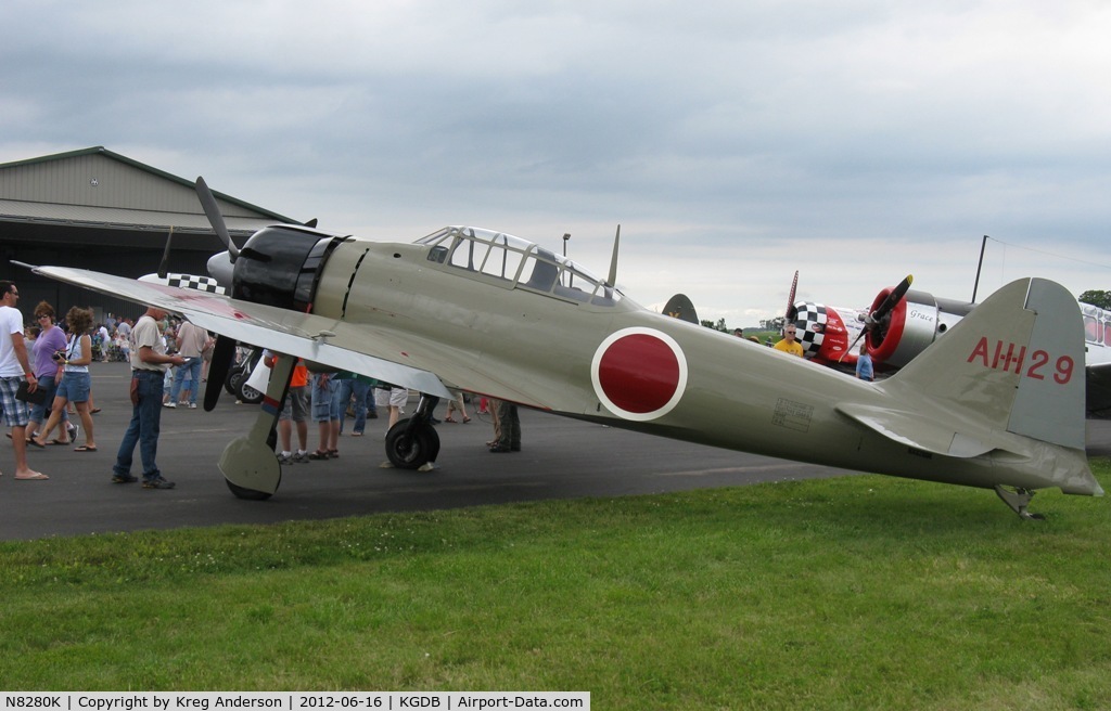 N8280K, 1941 Nakajima A6M2 Model 21 C/N 1498, 2012 Ray Fagen Memorial Airshow