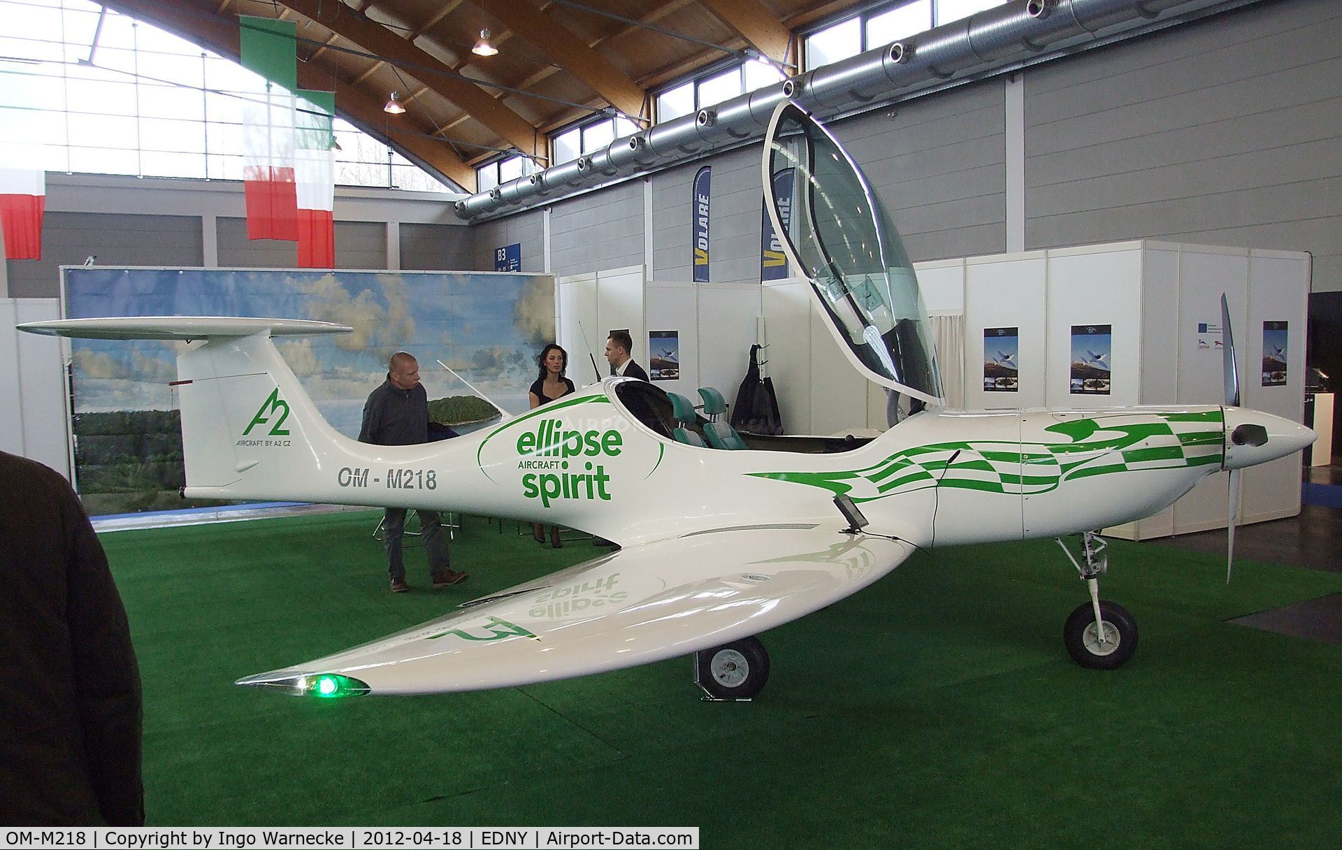 OM-M218, Ellipse Spirit C/N 002, Ellipse Spirit at the AERO 2012, Friedrichshafen