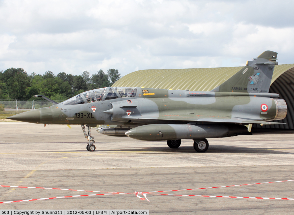 603, Dassault Mirage 2000D C/N 394, Demo aircraft during LFBM Open Day 2012