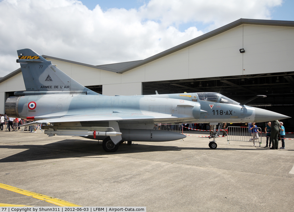 77, Dassault Mirage 2000-5F C/N 317, Displayed during LFBM Open Day 2012...