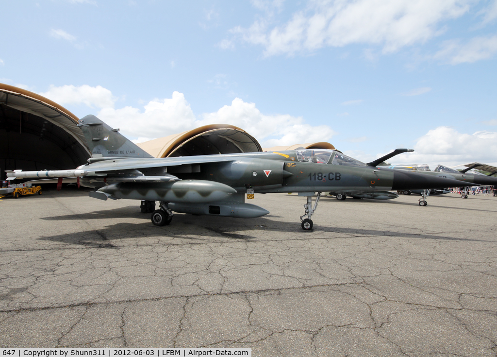 647, Dassault Mirage F.1CR C/N 647, Displayed during LFBM Open Day 2012... Recoded as 118-CB since January 2012