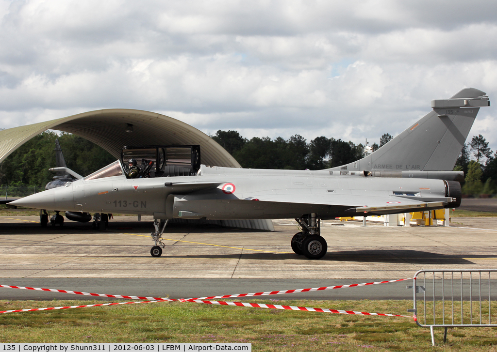 135, Dassault Rafale C C/N 135, Demo aircraft during LFBM Open Day 2012