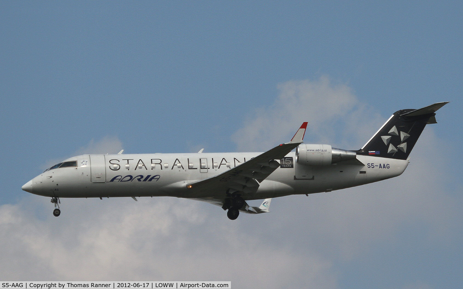 S5-AAG, 2000 Canadair CRJ-200LR (CL-600-2B19) C/N 7384, Adria Airways Canadair CRJ-200