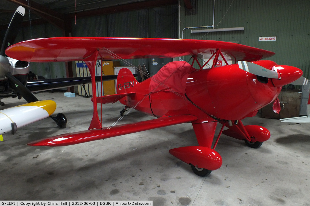 G-EEPJ, 1991 Pitts S-1S Special C/N PFA 009-11557, at Breighton Aerodrome, North Yorkshire