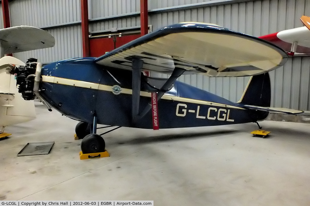 G-LCGL, 1993 Comper CLA7 Swift Replica C/N PFA 103-11089, at Breighton Aerodrome, North Yorkshire