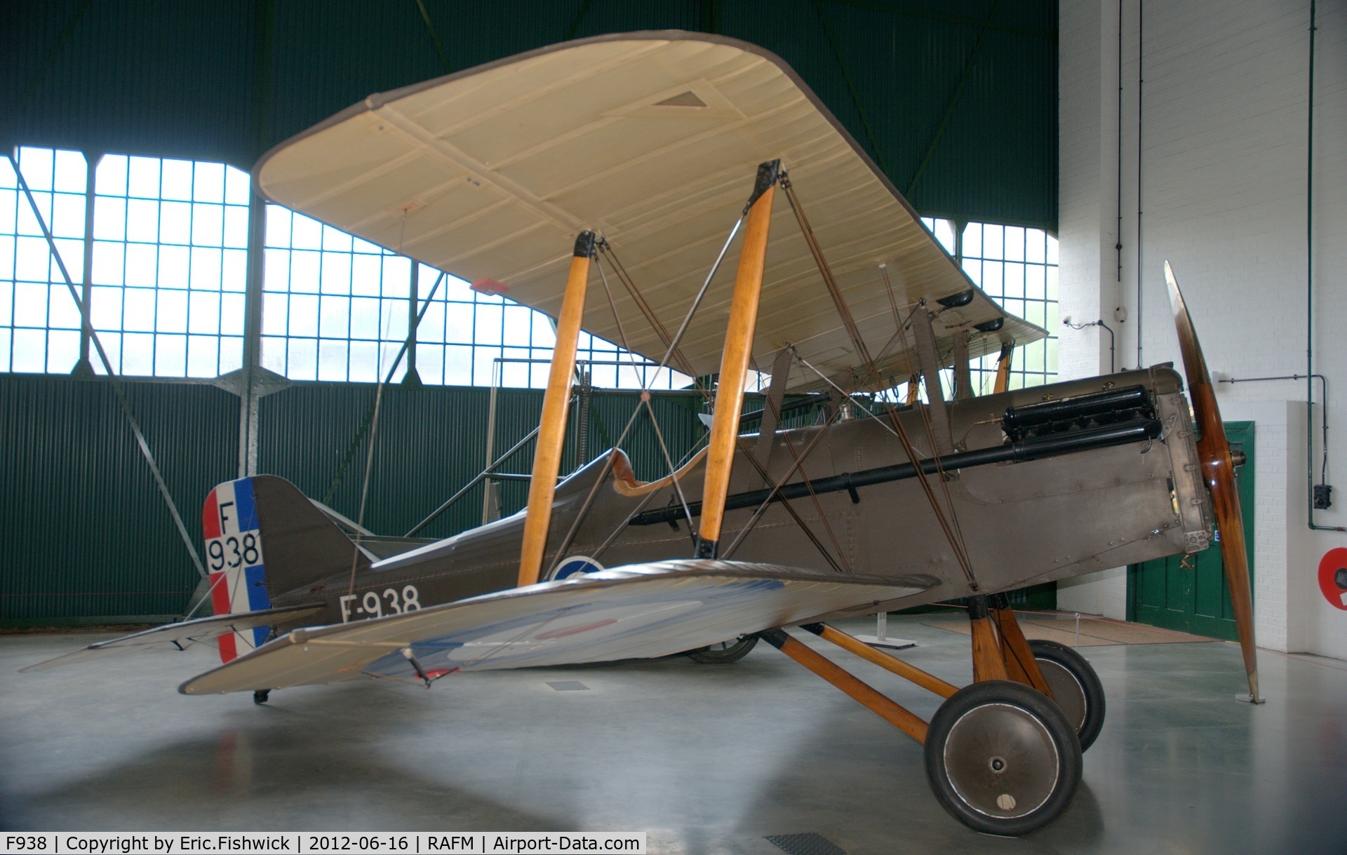 F938, Royal Aircraft Factory SE-5A C/N 687/2404, 2. F938 now in the new Grahame-White Factory Building at RAF Museum, Hendon.