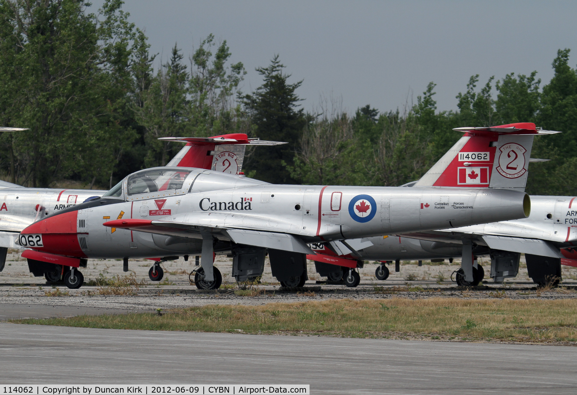 114062, 1971 Canadair CT-114 Tutor C/N 1062, One of many trainers at CFB Borden
