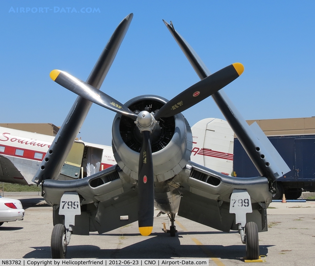 N83782, 1942 Vought F4U-1 Corsair C/N 3884 (Bu 17799), Double Wasp is a two-row, 18-cylinder, air-cooled radial aircraft engine with a displacement of 2,804 in