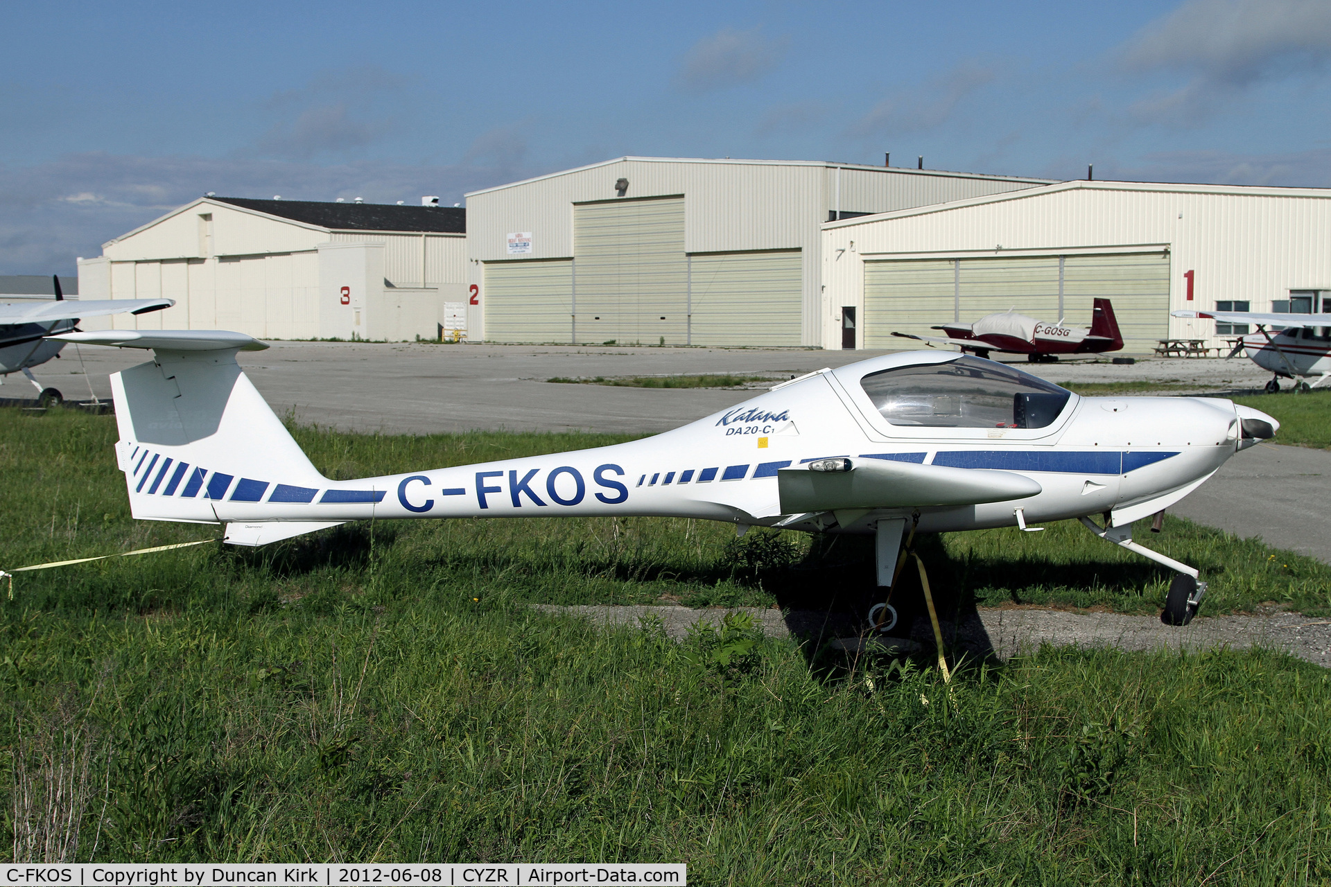 C-FKOS, 1999 Diamond DA-20C-1 Eclipse C/N C0058, Shot at Sarnia