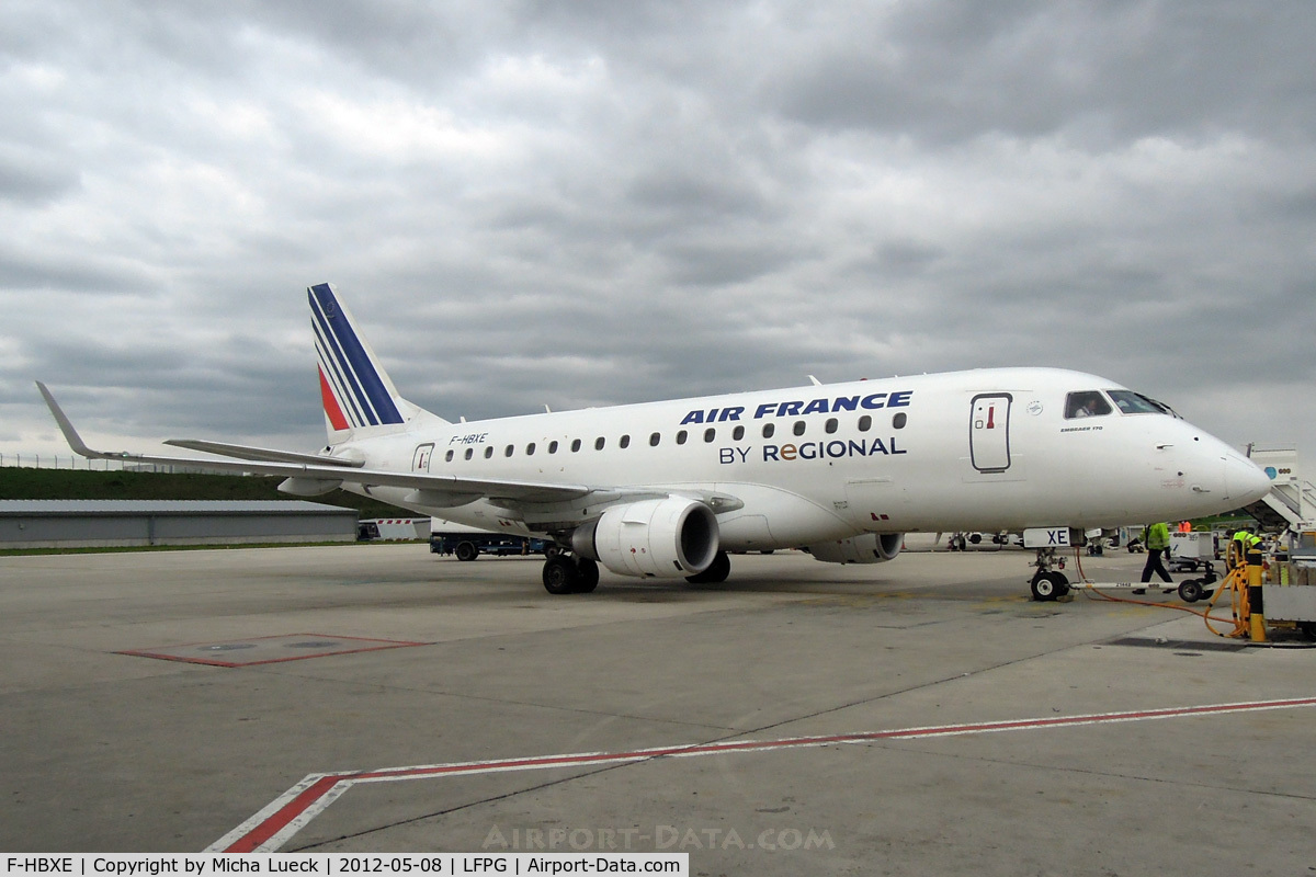 F-HBXE, 2009 Embraer 170ST (ERJ-170-100ST) C/N 17000286, At Charles de Gaulle