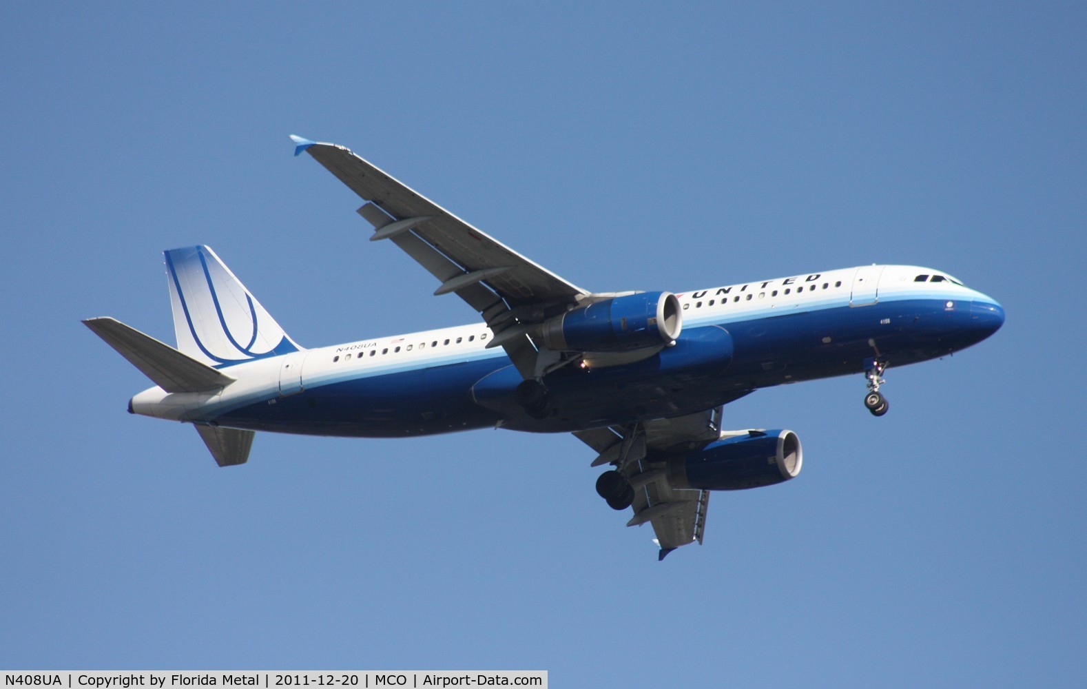 N408UA, 1994 Airbus A320-232 C/N 457, United A320