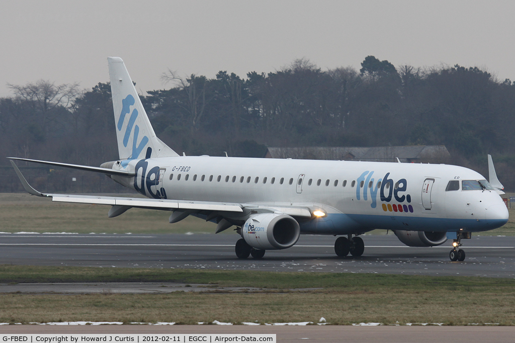 G-FBED, 2007 Embraer 195LR (ERJ-190-200LR) C/N 19000084, flyBe