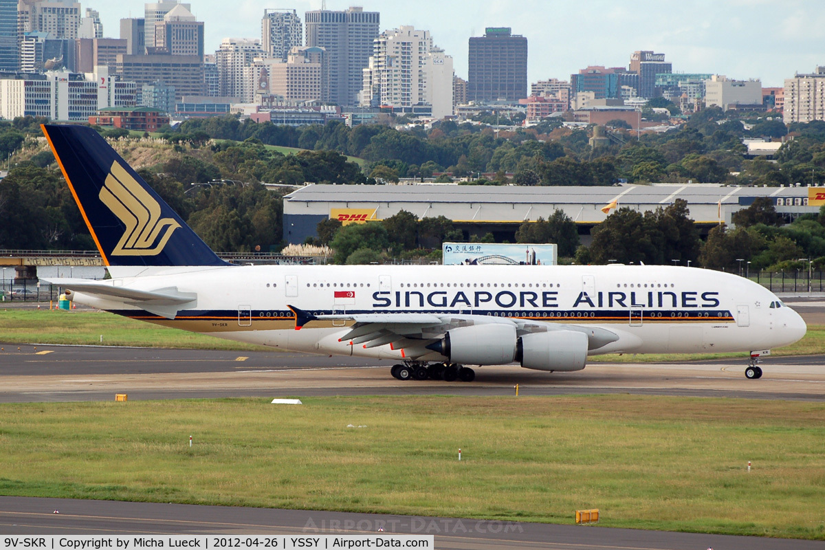 9V-SKR, 2011 Airbus A380-841 C/N 082, At Sydney