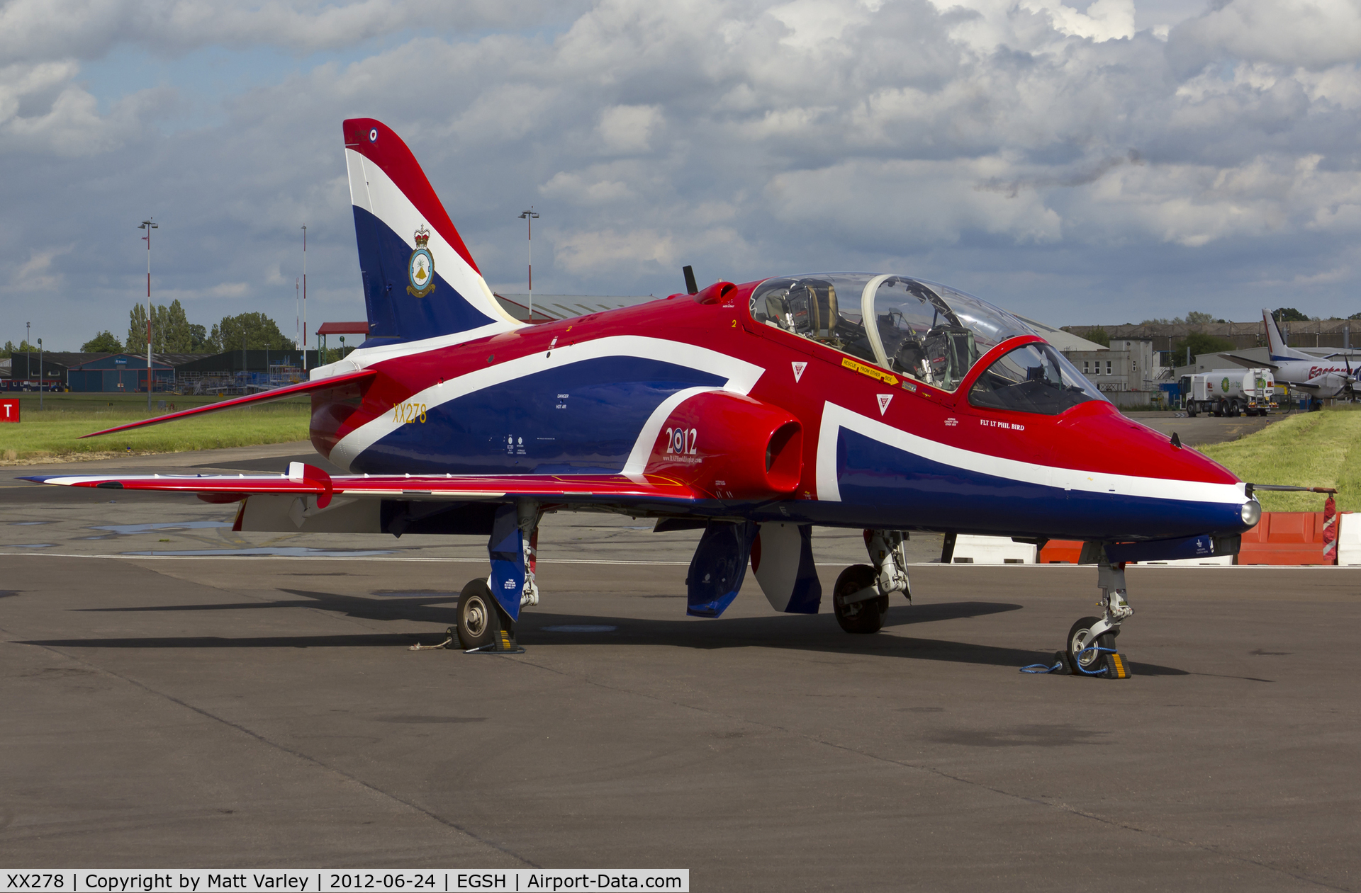 XX278, 1978 Hawker Siddeley Hawk T.1A C/N 103/312103, Sat on stand at SaxonAir in the afternoon sun.