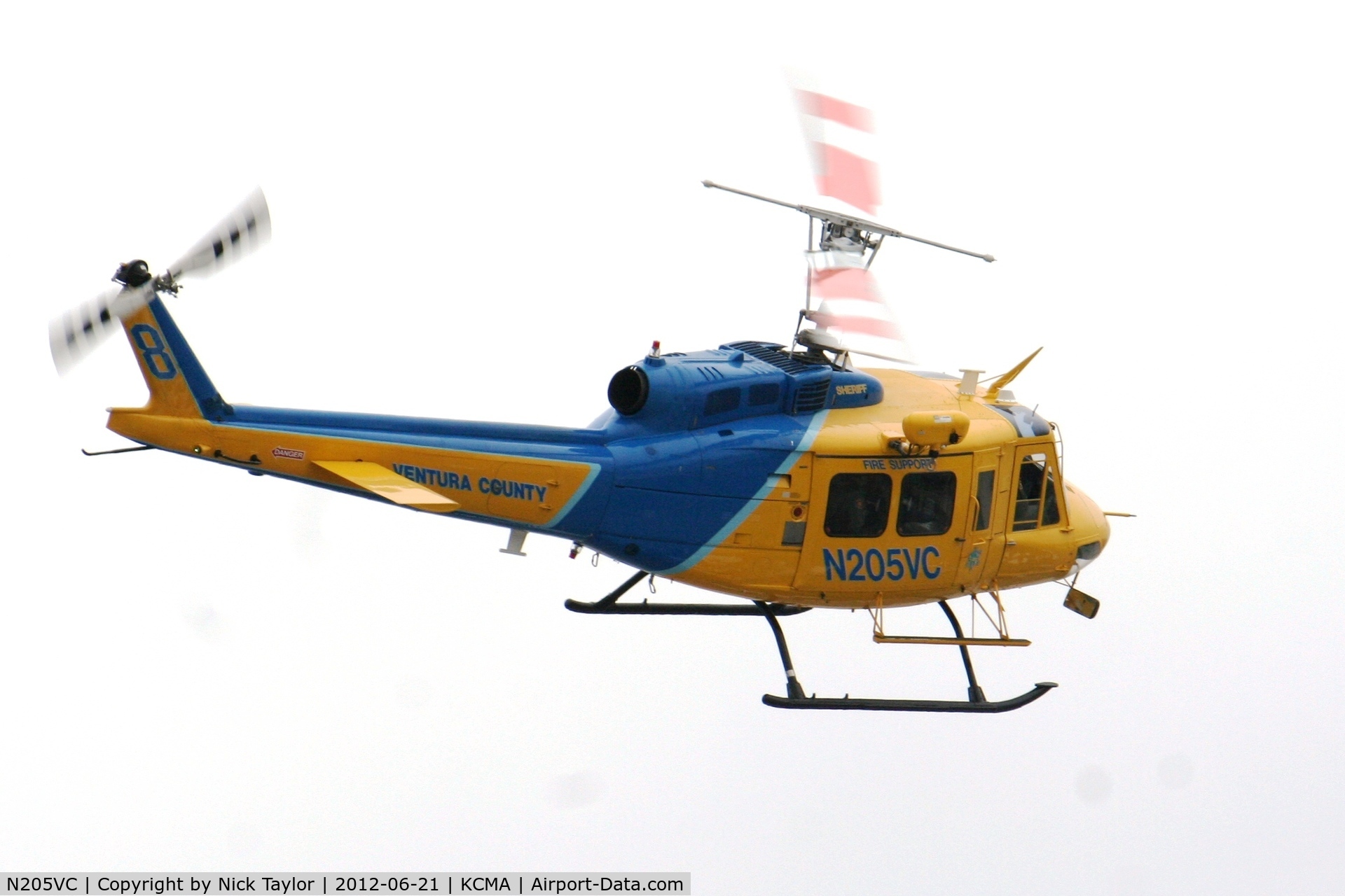 N205VC, 1969 Bell 205A-1 C/N 30066, Landing