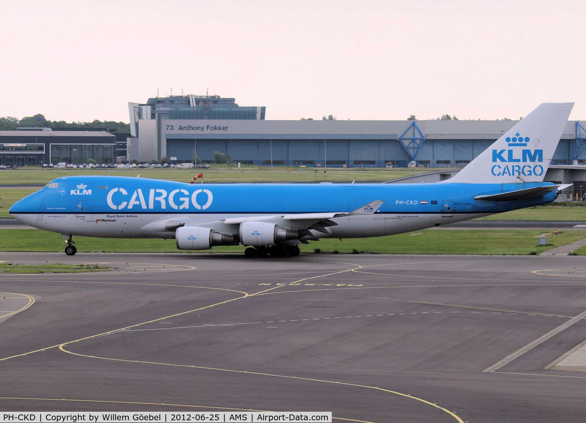 PH-CKD, 2008 Boeing 747-428F/ER/SCD C/N 35233, Taxi to runway 24 of Schiphol Airport