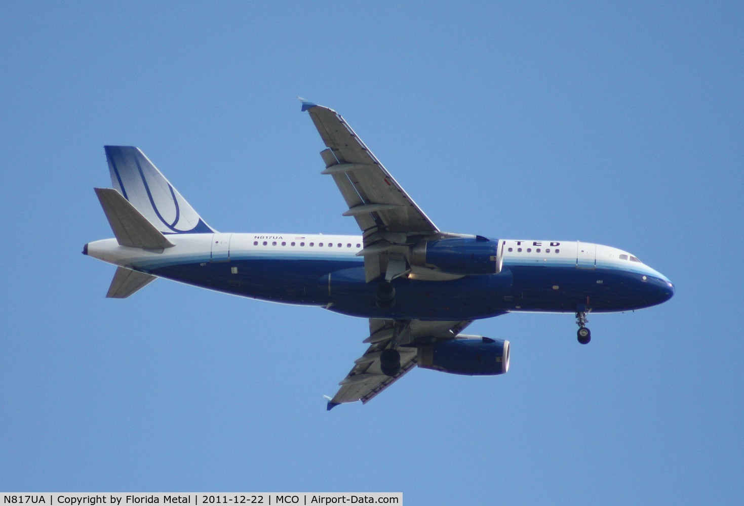 N817UA, 1998 Airbus A319-131 C/N 873, United A319