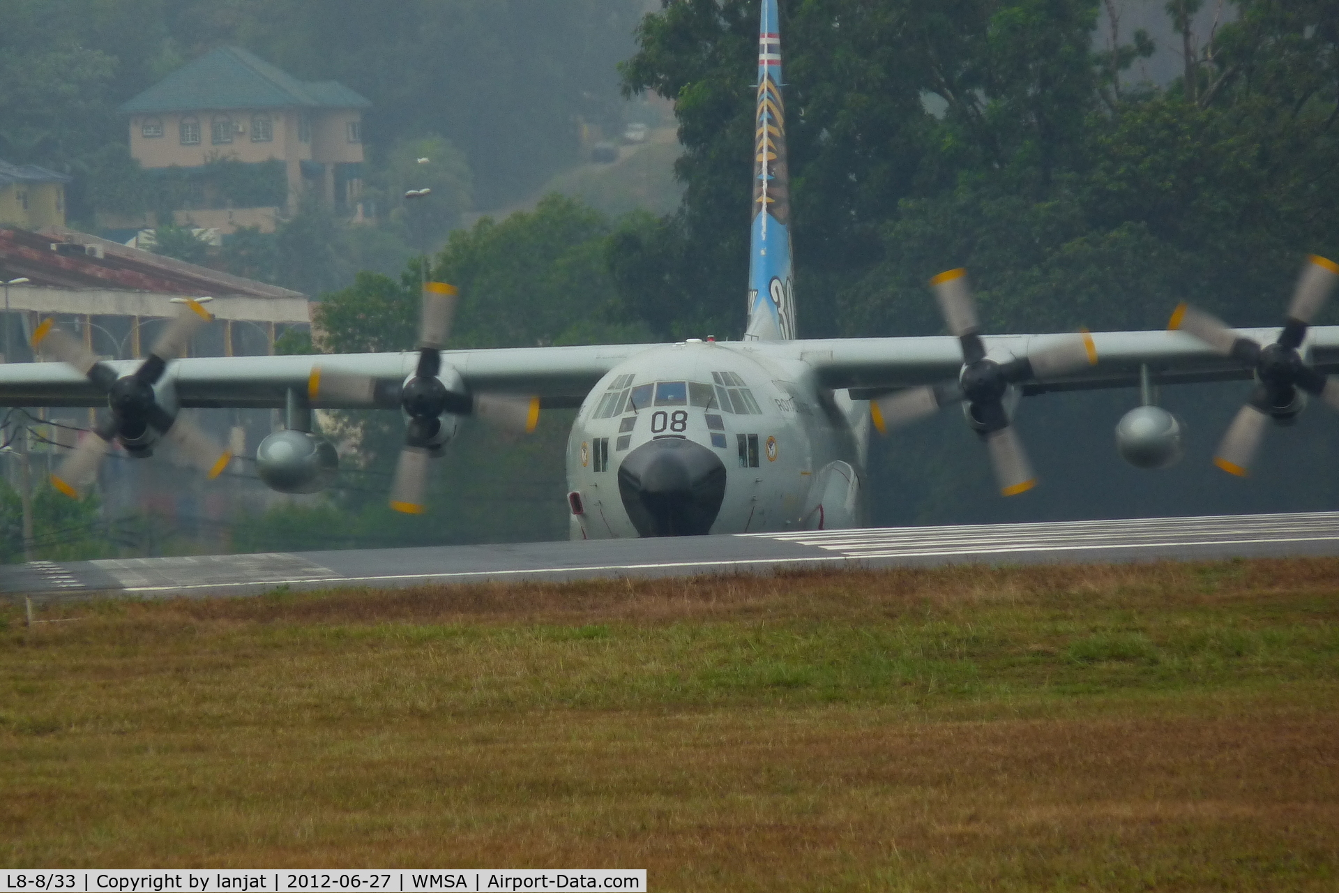 L8-8/33, 1990 Lockheed C-130H Hercules C/N 382-5209, Taxi to Hold at Exit 15 Kilo