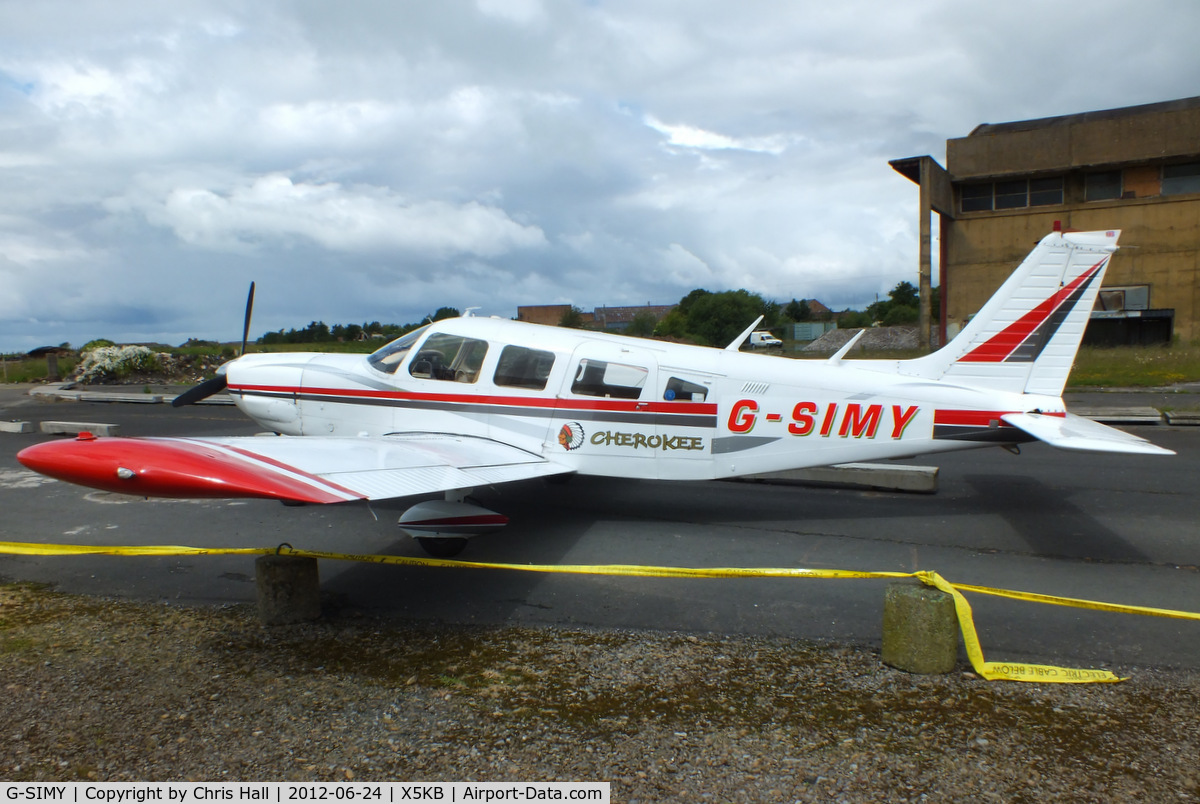 G-SIMY, 1976 Piper PA-32-300 Cherokee Six Cherokee Six C/N 32-7640082, at the Kirkbride flyin
