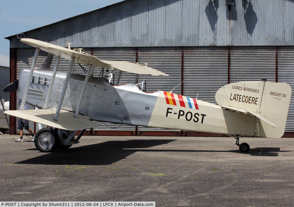 F-POST, Breguet 14P Replica C/N 150AB, Based here and used during a small meeting...