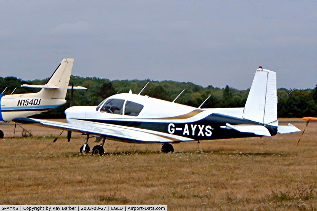 G-AYXS, 1968 SIAI-Marchetti S-205-18R C/N 4-165, Seen here.