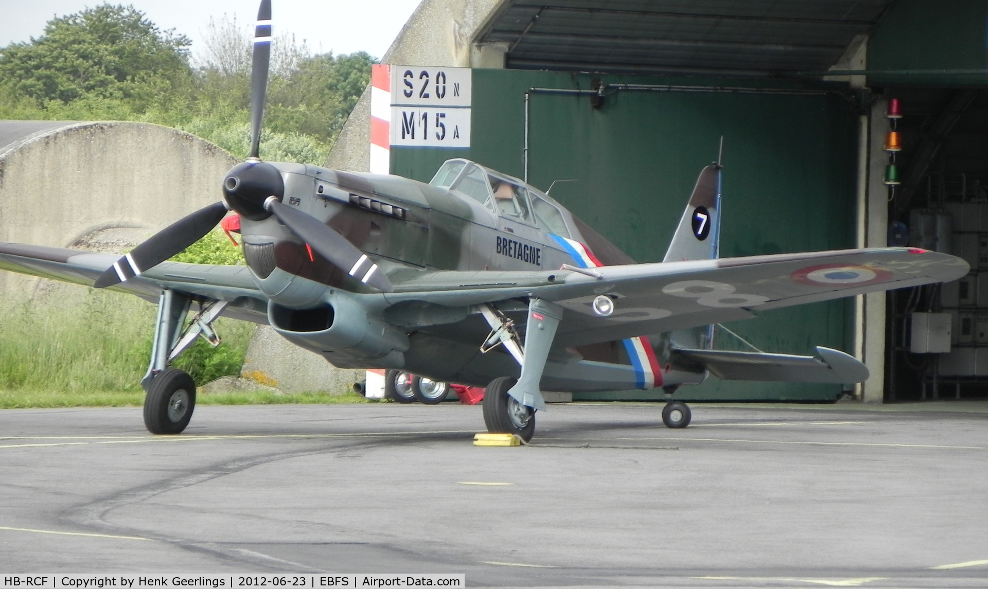 HB-RCF, 1942 Morane-Saulnier D-3801 (MS-412) C/N 194, Florennes Int'l Airshow , June 2012