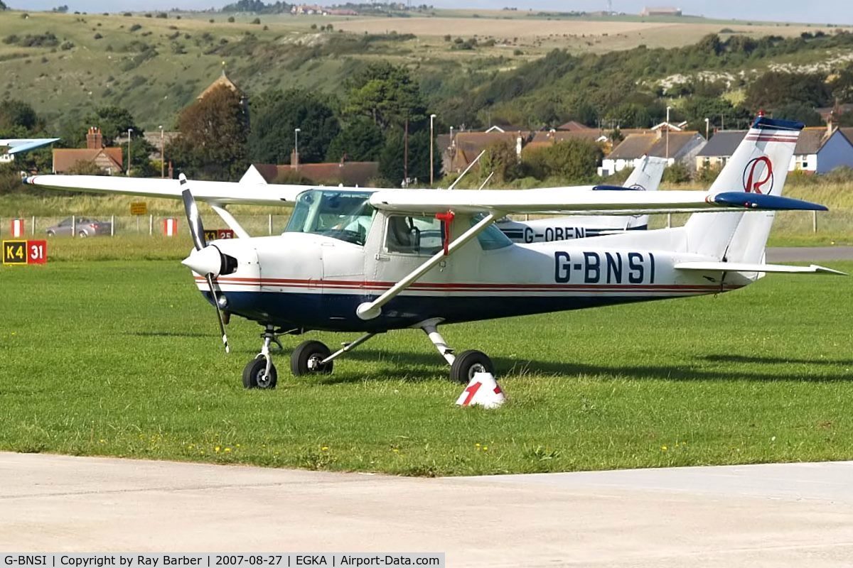G-BNSI, 1981 Cessna 152 C/N 152-84853, Seen here at its home base of Shoreham~G