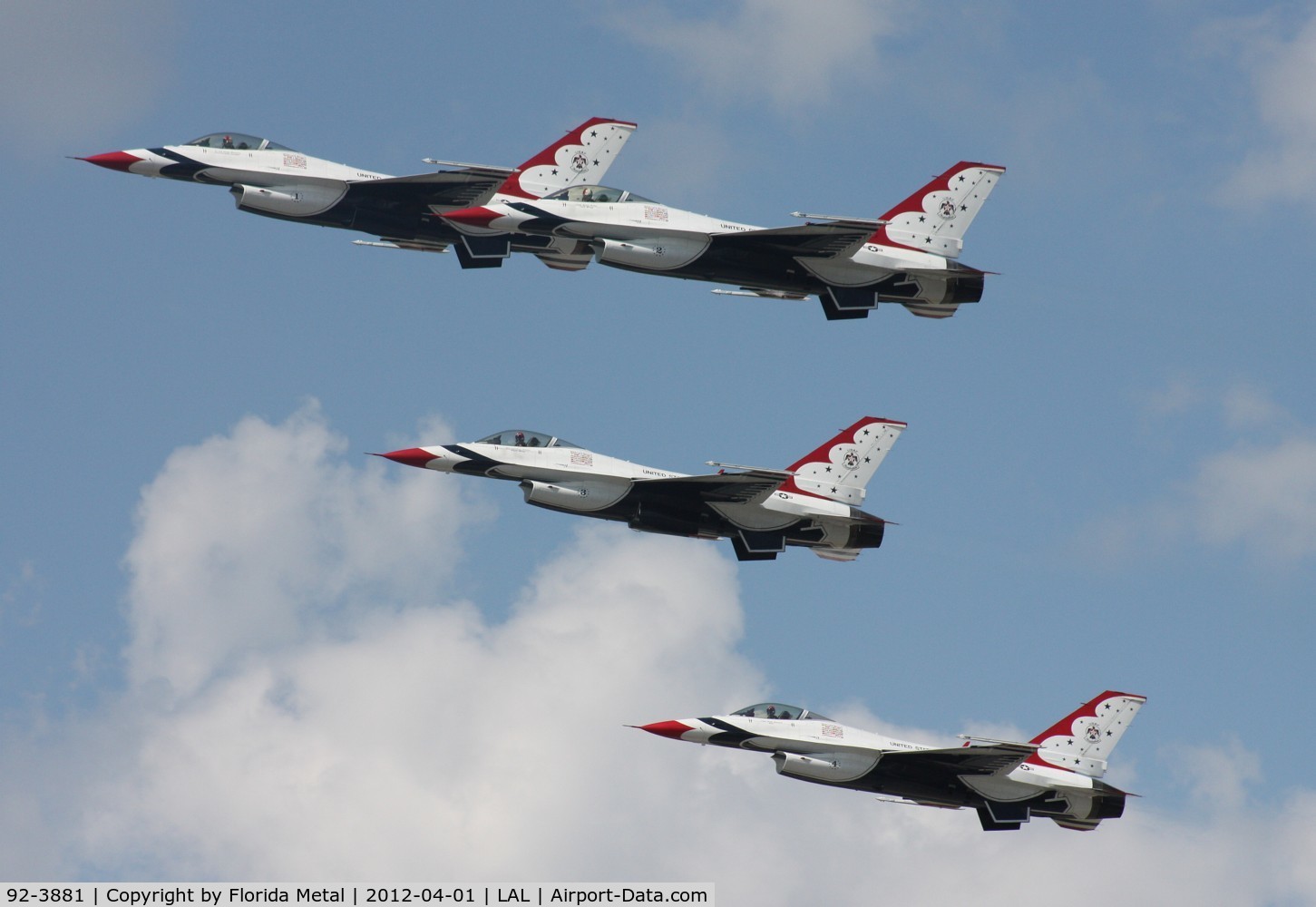 92-3881, 1992 General Dynamics F-16C Fighting Falcon C/N CC-123, Thunderbirds #2