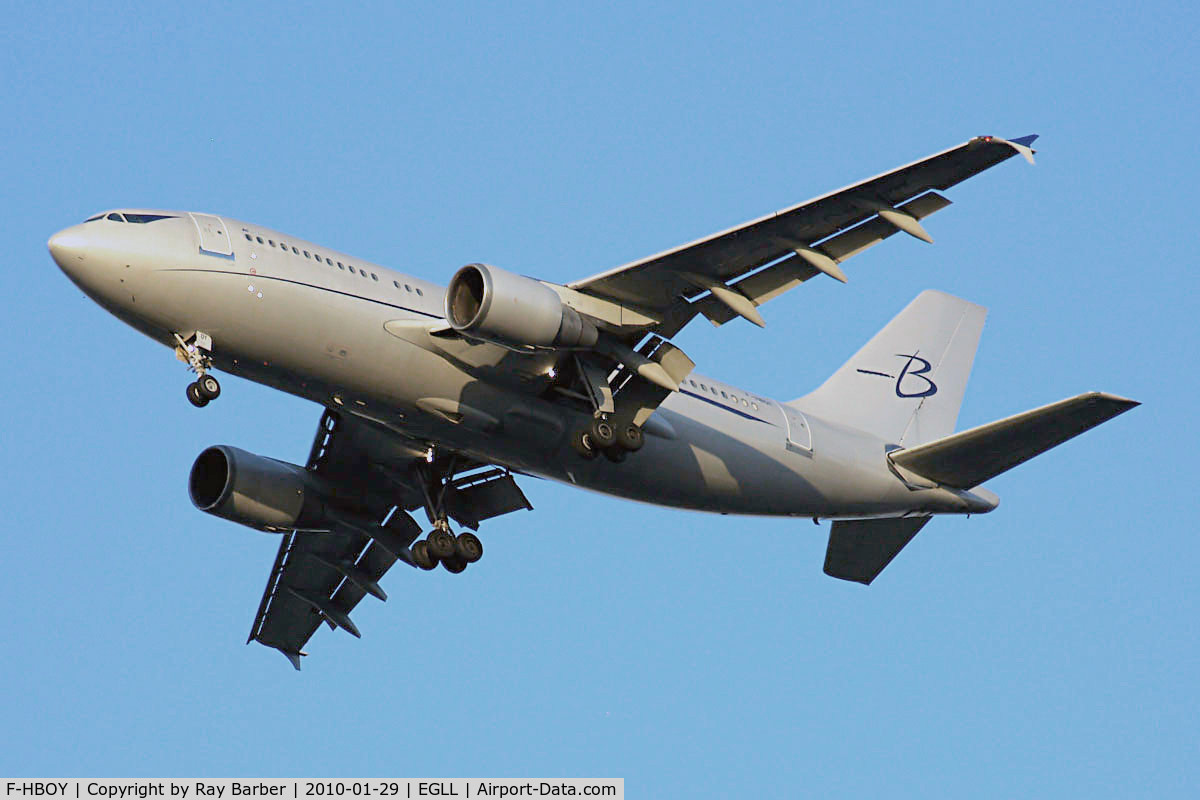 F-HBOY, 1992 Airbus A310-325/ET C/N 650, Airbus A310-324 [650] (Blue Line) Home~G 29/01/2010. On approach 27R.