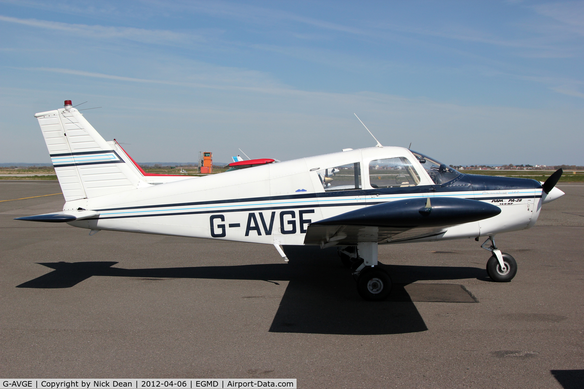 G-AVGE, 1967 Piper PA-28-140 Cherokee C/N 28-22787, EGMD/LYX