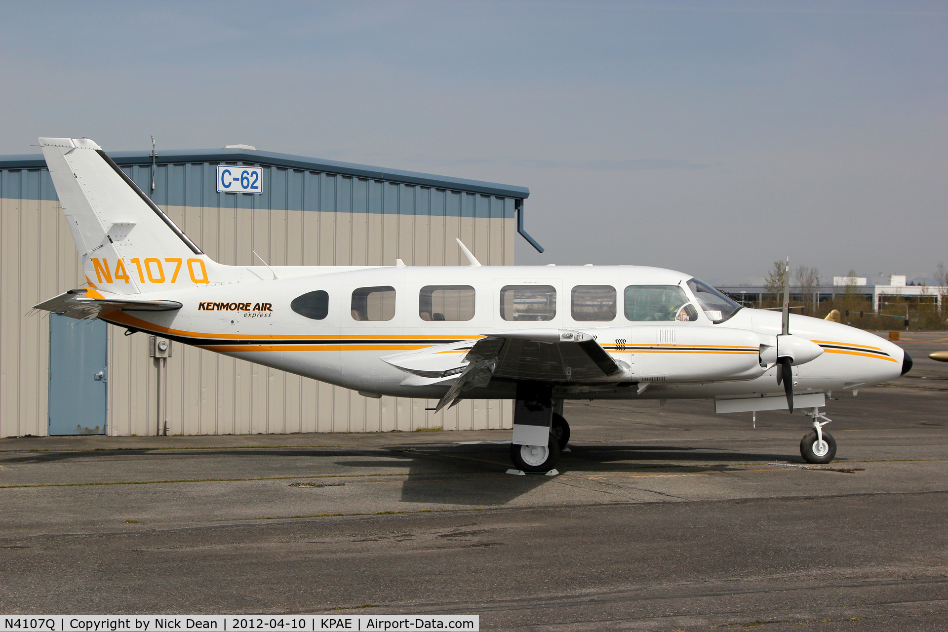 N4107Q, 1982 Piper PA-31-350 Chieftain C/N 31-8253008, KPAE/PAE fresh from the paint shop.