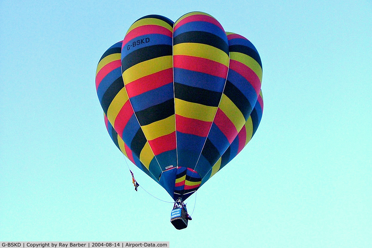 G-BSKD, 1990 Cameron Balloons V-77 C/N 2336, Cameron V-77 HAFB [2336] Ashton Court~ G 14/08/2004. Seen at Ashton Court Bristol~G