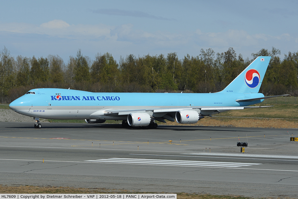 HL7609, 2012 Boeing 747-8HT/F C/N 37132, Korean Air Boeing 747-800