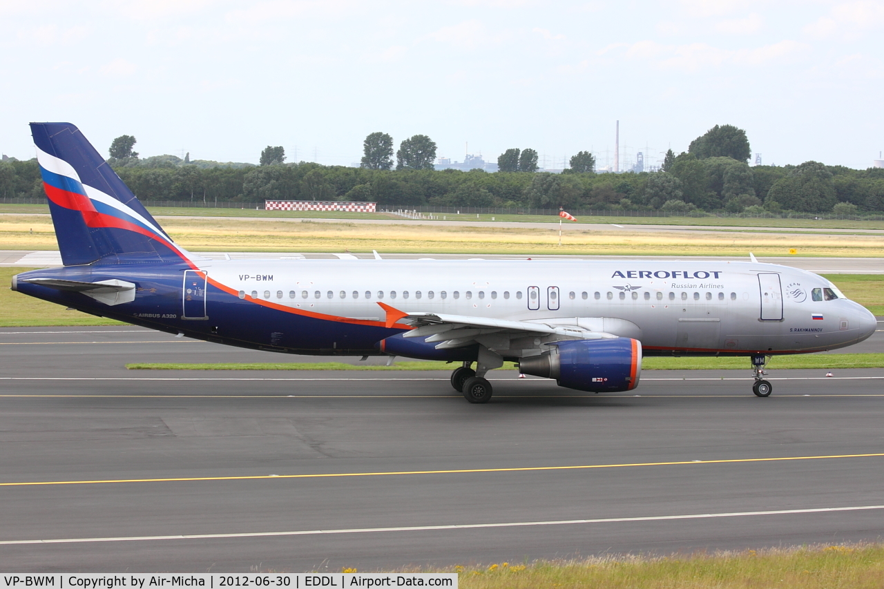 VP-BWM, 2004 Airbus A320-214 C/N 2233, Aeroflot, Airbus A320-214, CN: 2233, Name: S. Rakhmaninov