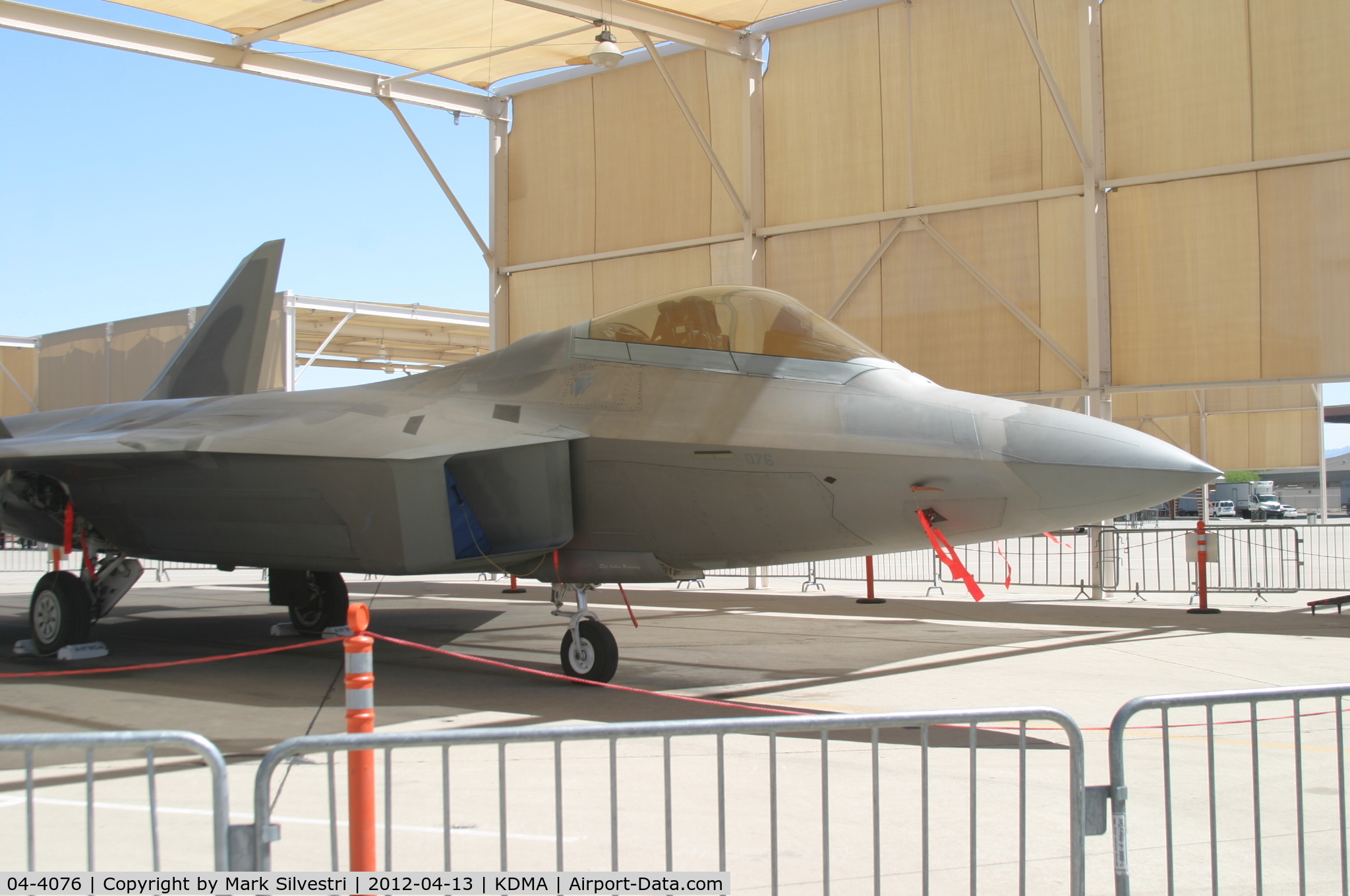 04-4076, Lockheed Martin F-22A Raptor C/N 4076, Davis Monthan Airshow Practice Day