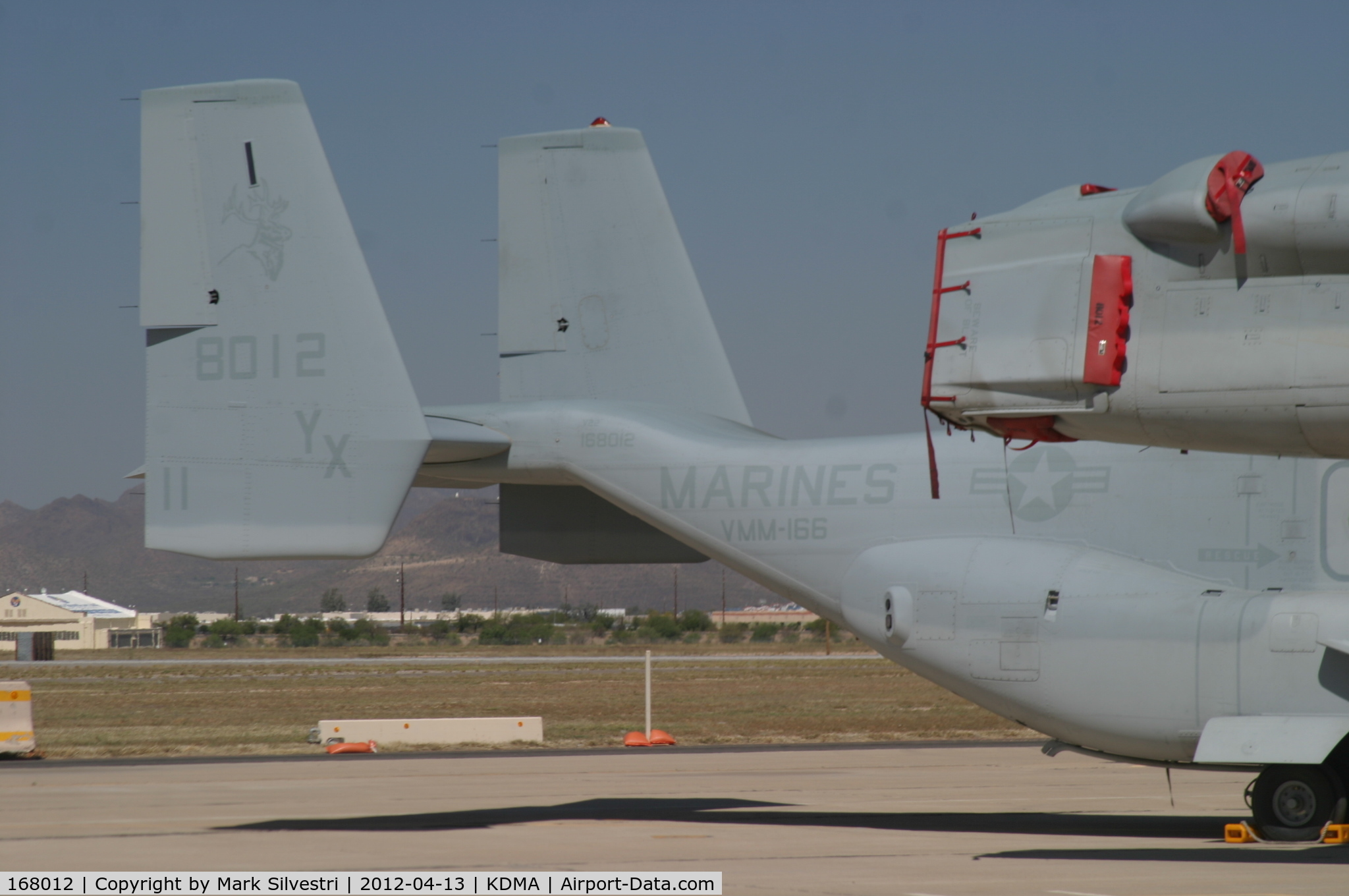 168012, Bell-Boeing MV-22B Osprey C/N D0142, Davis Monthan Airshow Practice Day